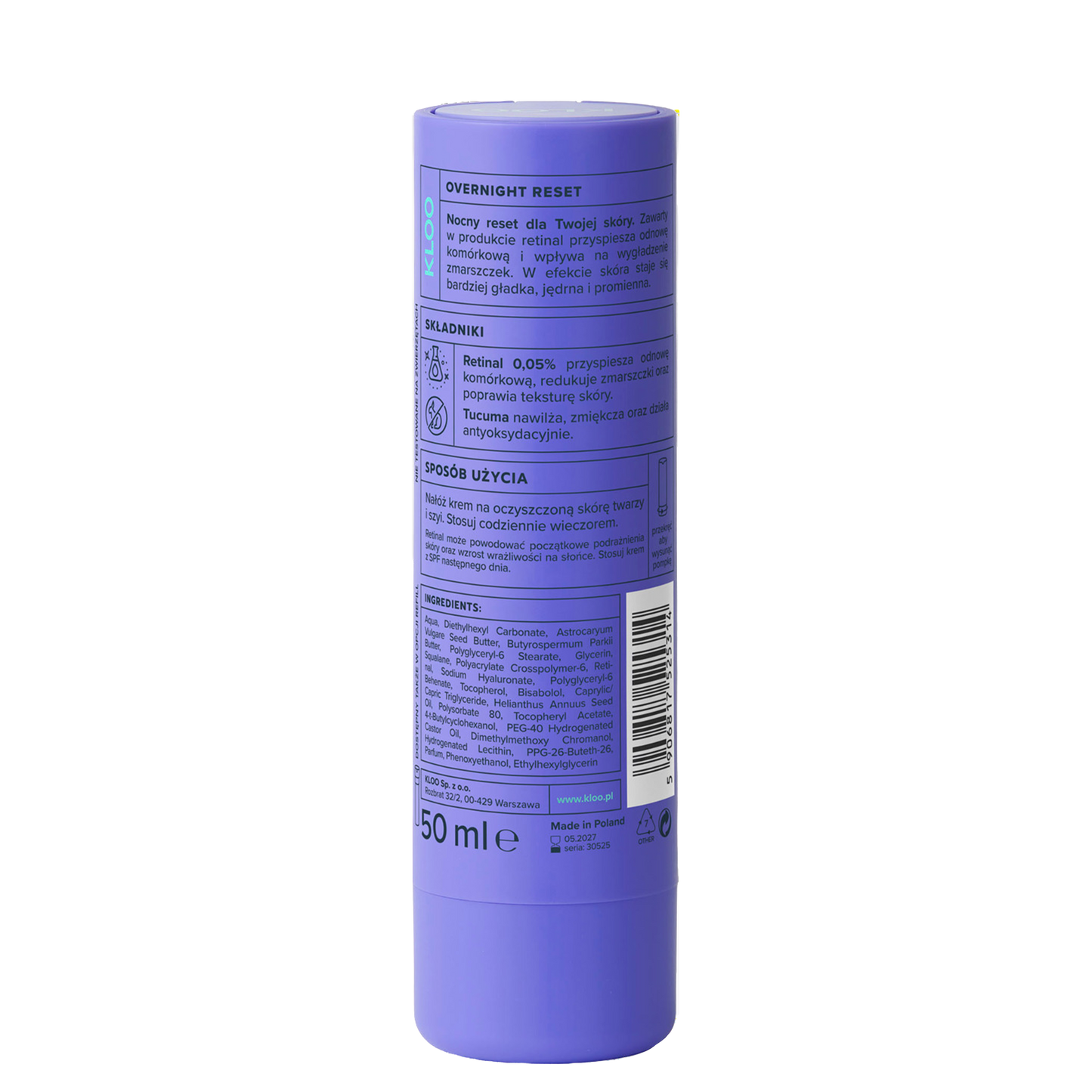 OVERNIGHT RESET KREM NA NOC 50ML