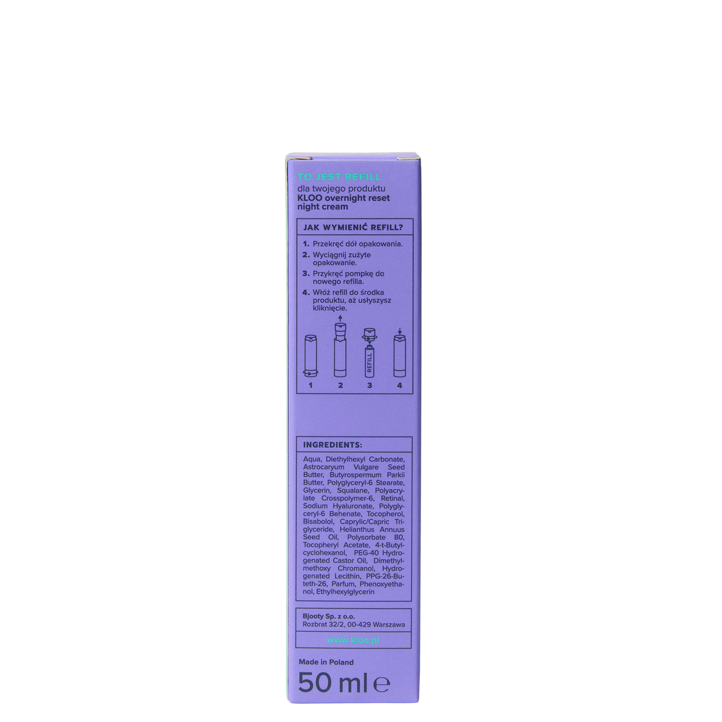 OVERNIGHT RESET KREM NA NOC 50ML REFILL
