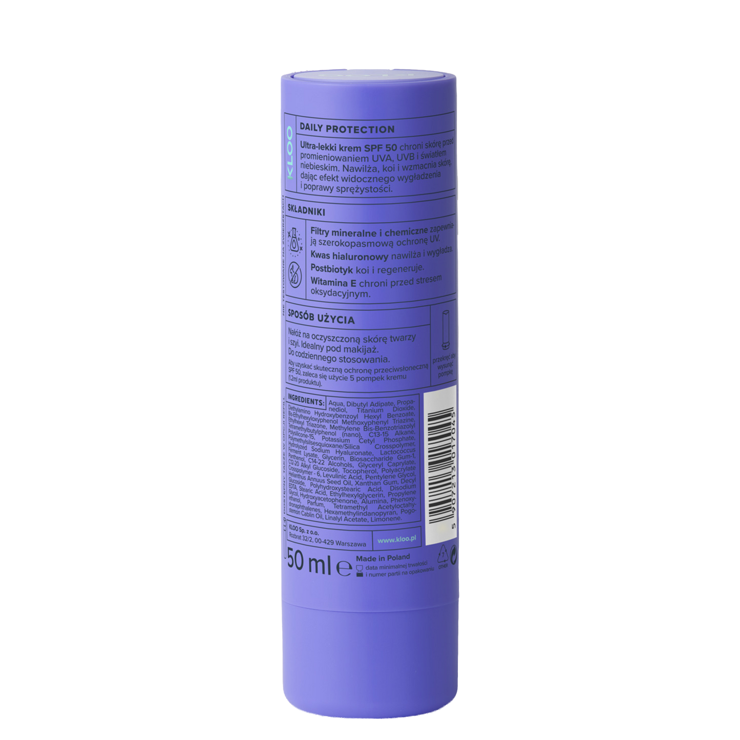DAILY PROTECTION KREM NAWILŻAJĄCY SPF 50 50ML