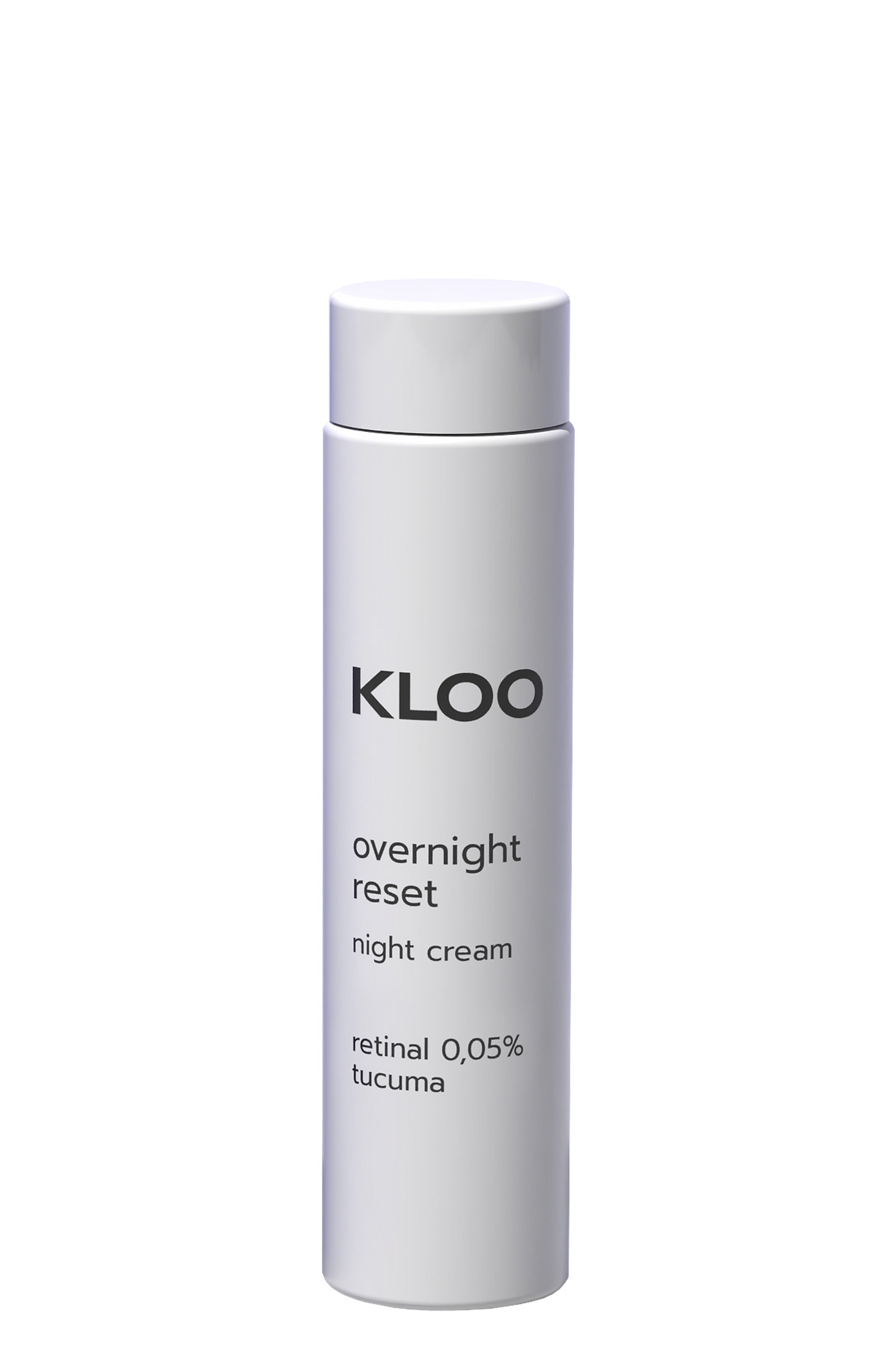 Overnight Reset Krem na noc marki Kloo, 50 ml, w formie wymiennego wkładu (refill), stworzony do regeneracji skóry podczas snu.