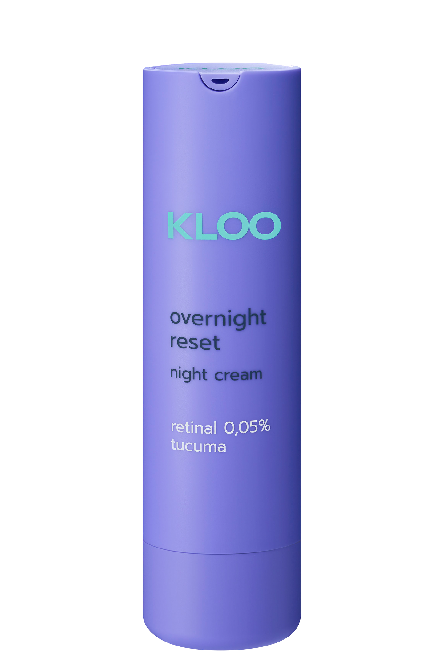 Overnight Reset krem na noc marki Kloo, 50 ml, w eleganckim opakowaniu, wspierający regenerację skóry podczas snu.